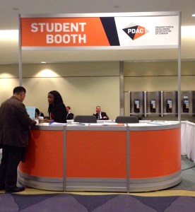 Student booth at the PDAC